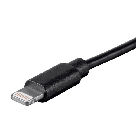 Monoprice Lightning to USB Cable - Apple MFi Certified_ Black_ 3ft 27402